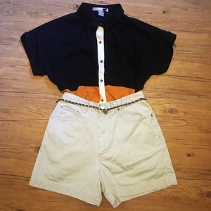 Banana Republic High Waisted Khaki Shorts